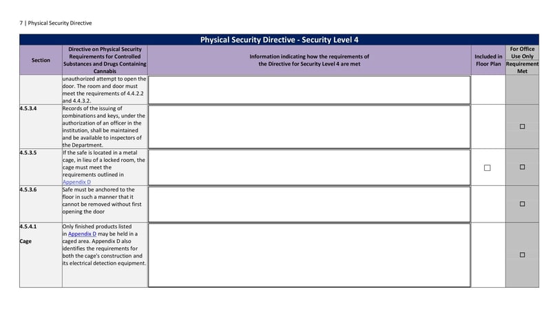 Large thumbnail of Physical Security Directive Security Level 4 - Mar 2019