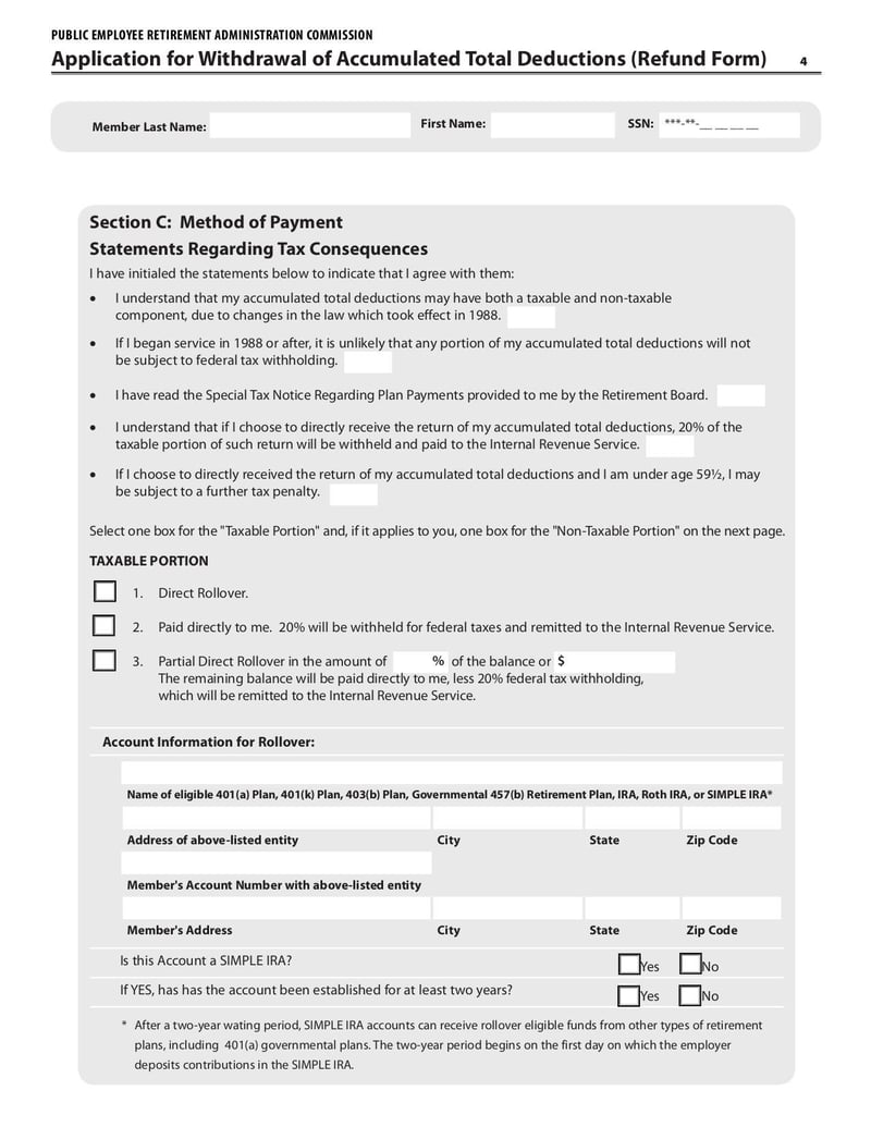 Large thumbnail of Refund Withdrawal Form - Jun 2021