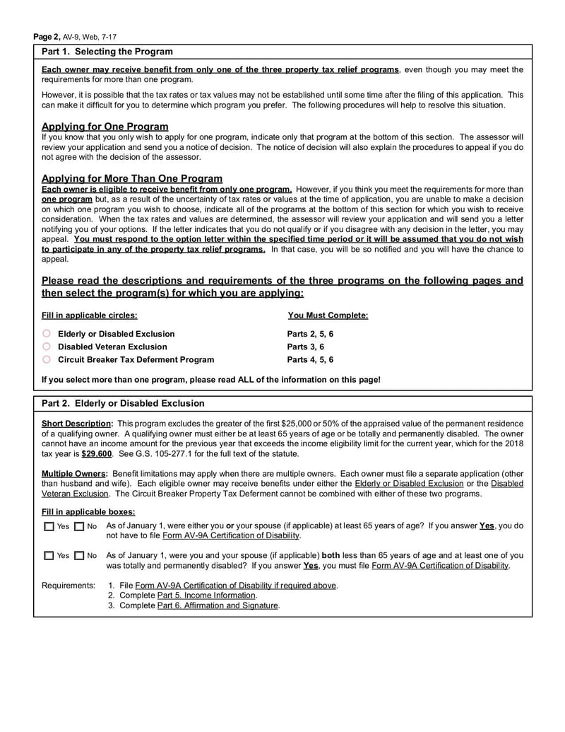 Large thumbnail of Form AV-9 - Apr 2017