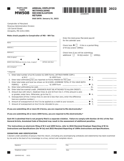 Form MW508 - Dec 2022 - page 6