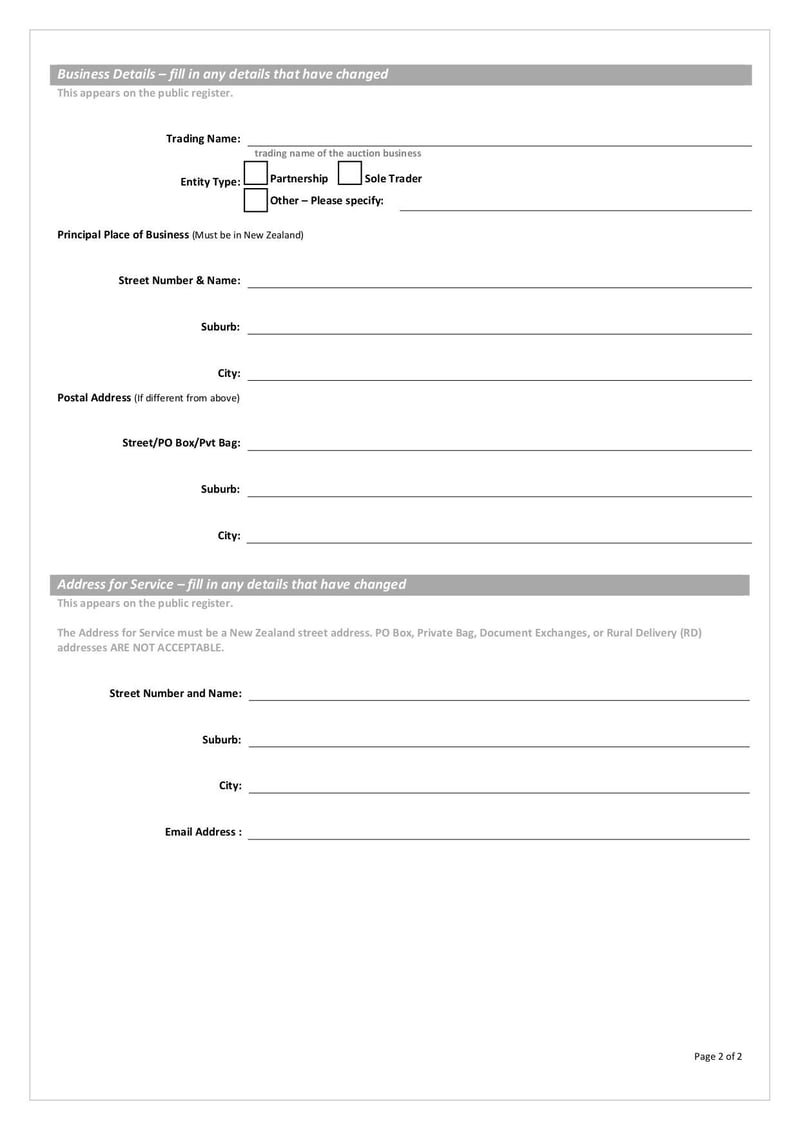 Large thumbnail of Individual Notification of Change Form - May 2019