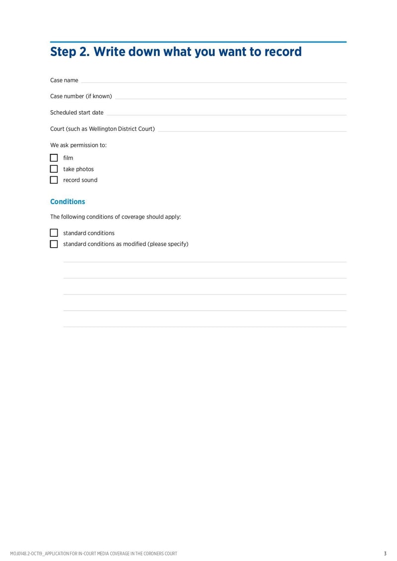 Large thumbnail of Application for In-Court Media Coverage in Coroners Court - Oct 2019