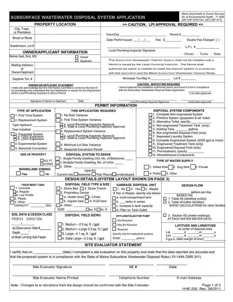 Large thumbnail of Form HHE-200 - May 2016