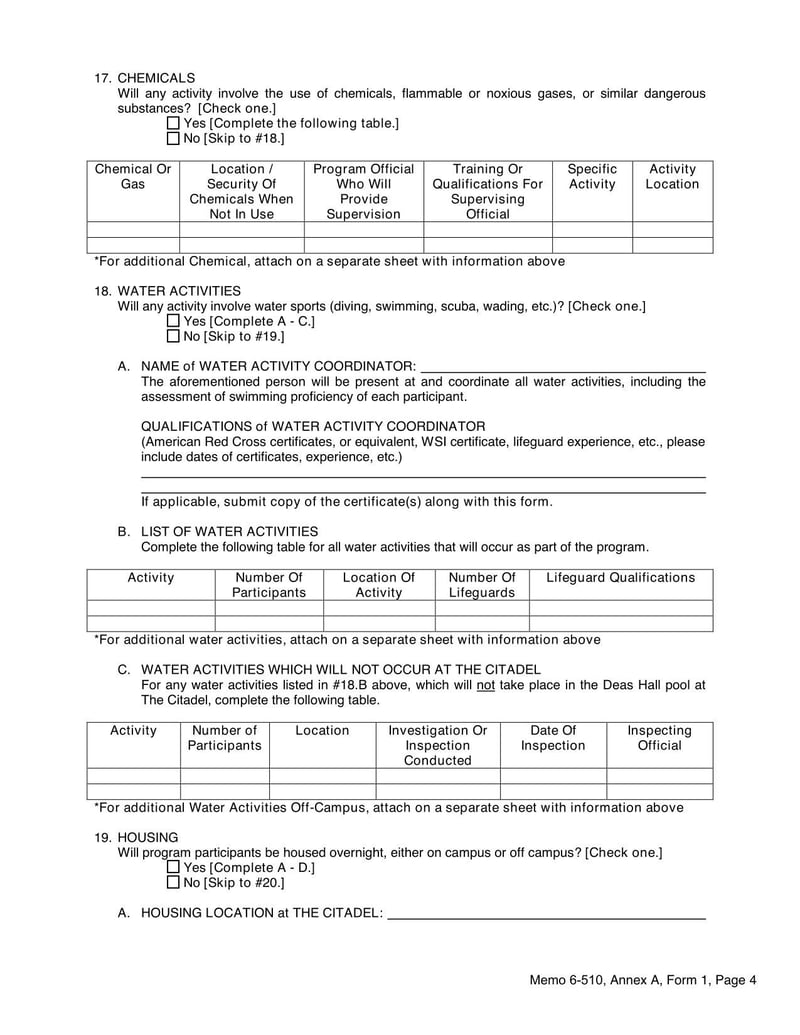 Large thumbnail of The Citadel Approval of Materials for Activities Involving Minors
