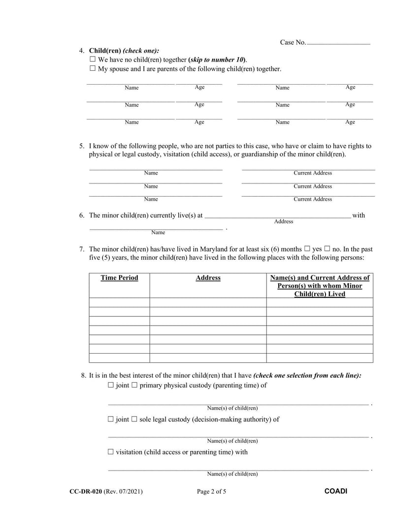 Large thumbnail of Form CCDR-020