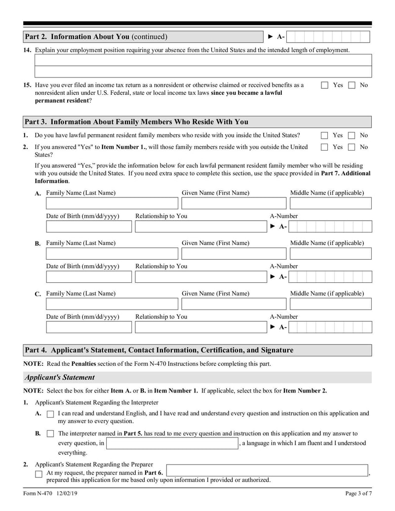 Large thumbnail of Form N-470 - Nov 2022