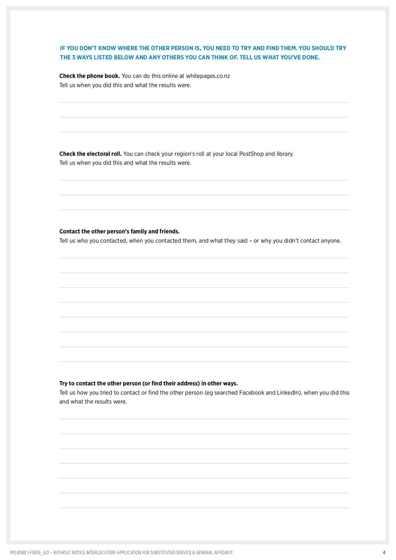 Large thumbnail of G21 Application for Substituted Service and General Affidavit - Oct 2018