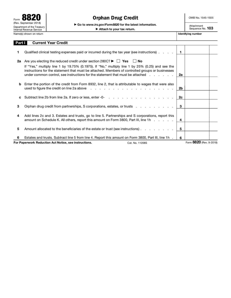 Large thumbnail of Form 8820 - Sep 2018