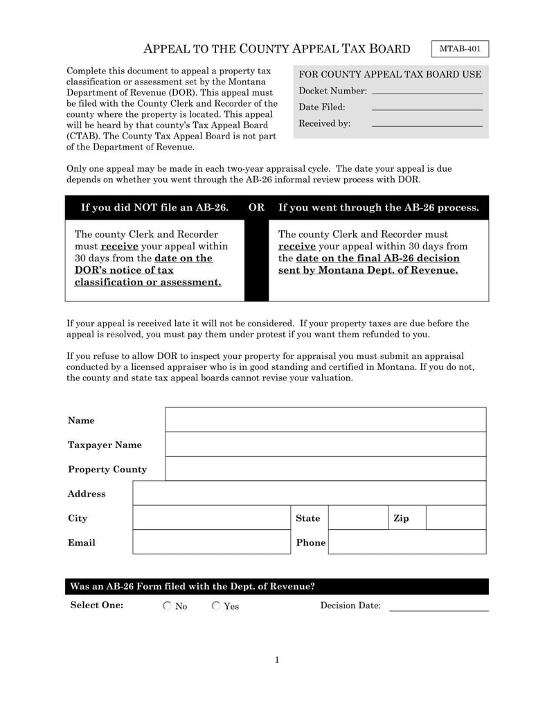 Large thumbnail of Form MTAB-401