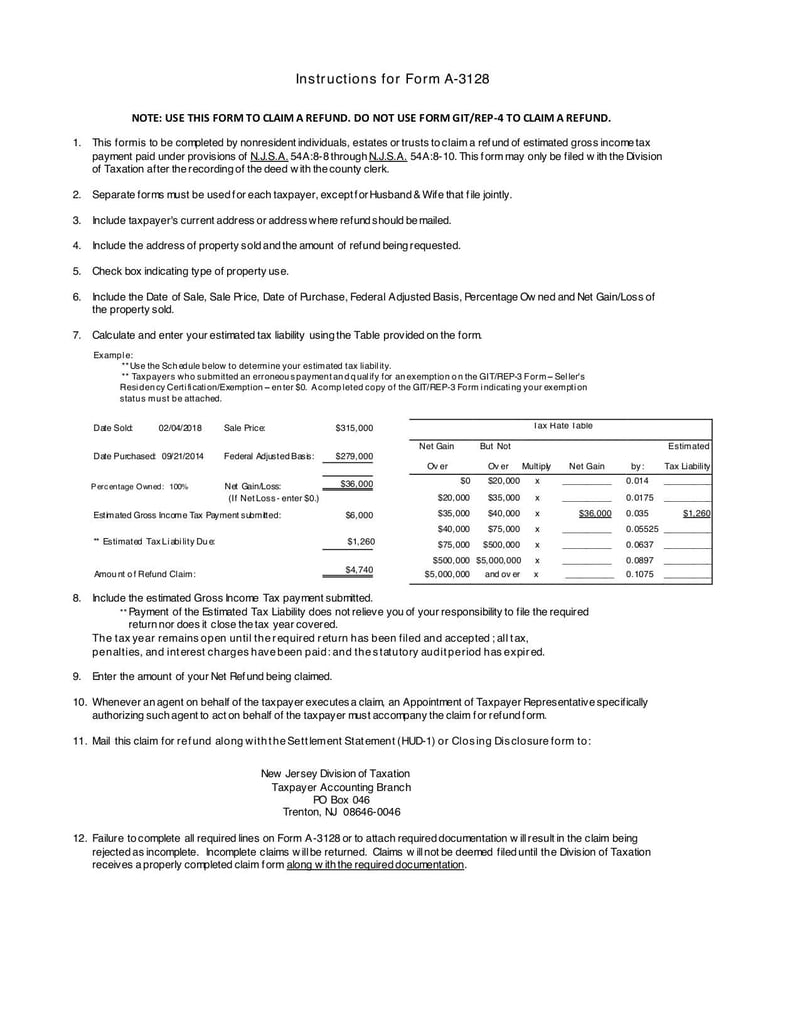 Large thumbnail of Form A-3128 - Apr 2019