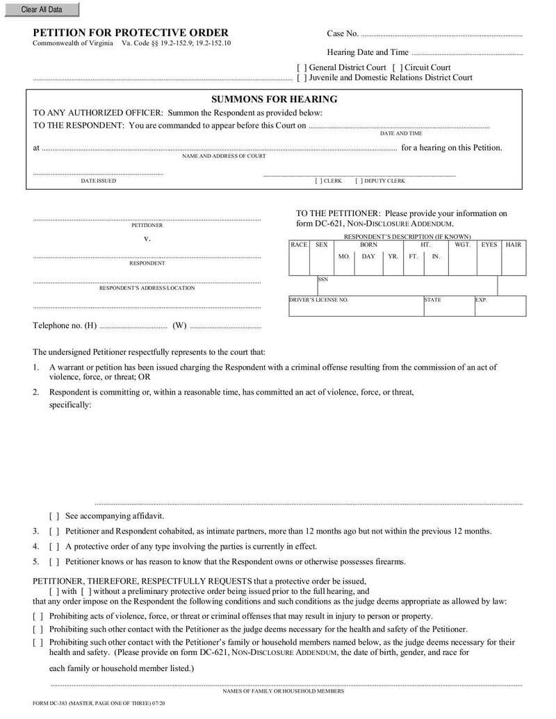 Large thumbnail of DC-383 Affidavit for Search Warrant - May 2020