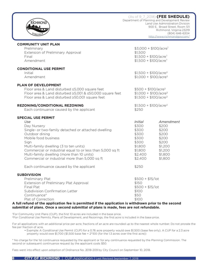 Large thumbnail of Application for Conditional Use Permit - Oct 2018