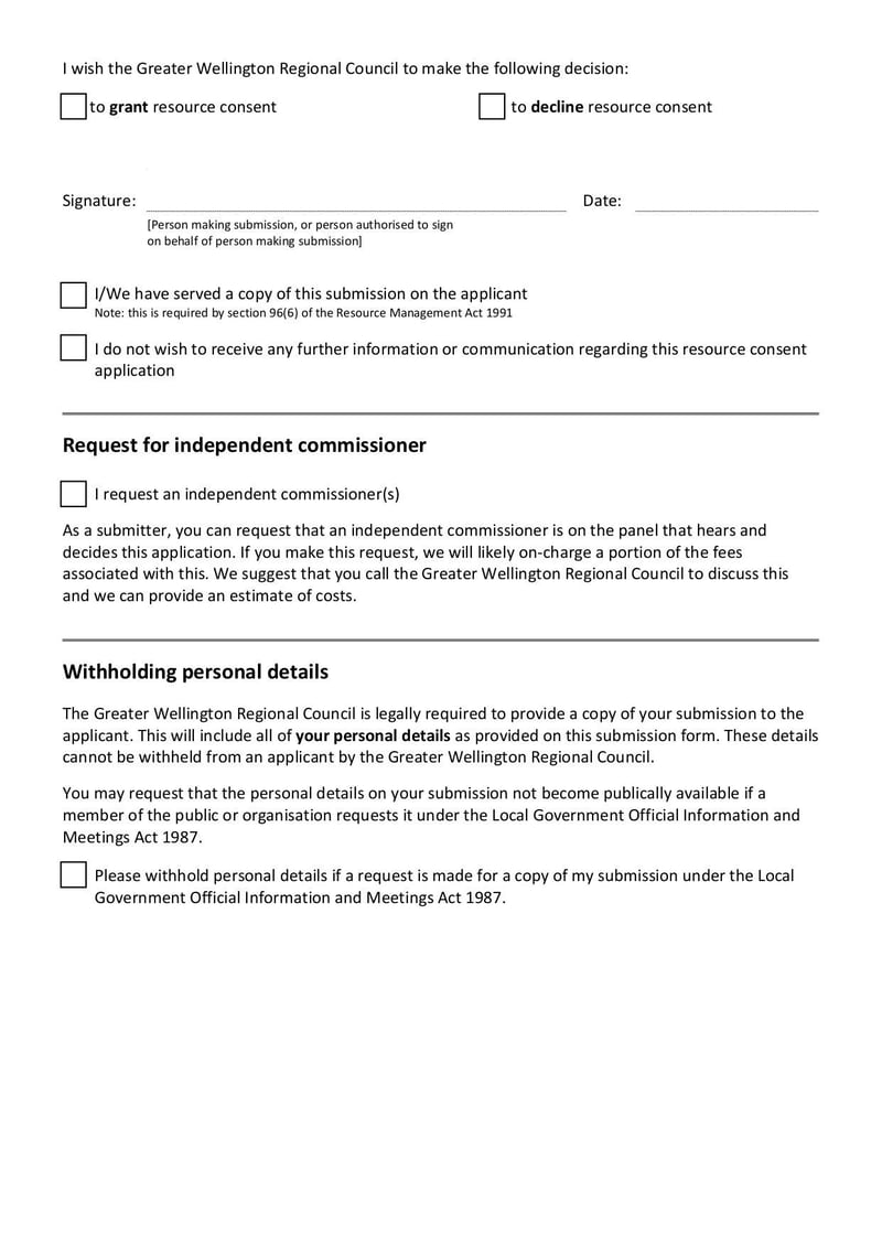 Large thumbnail of Submission on a Resource Consent Application - Feb 2021