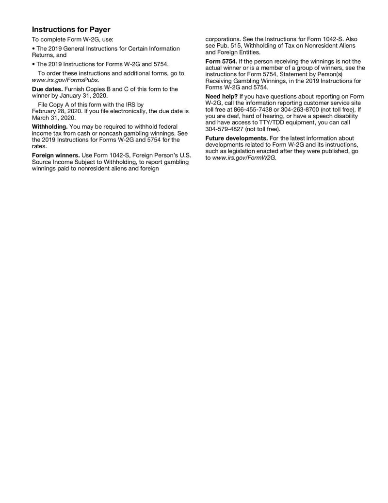 Large thumbnail of Form W-2G - Oct 2018