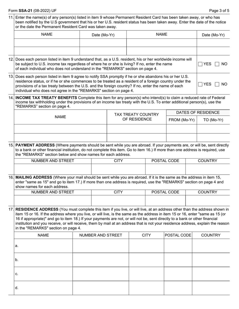 Large thumbnail of Form SSA-21
