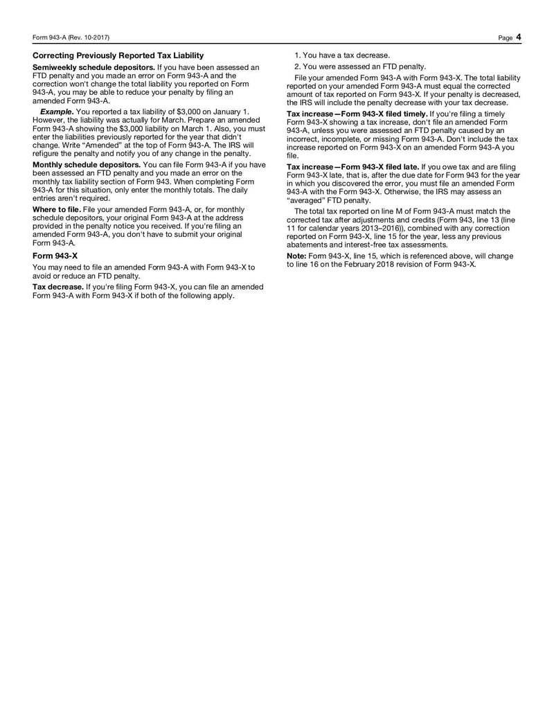 Large thumbnail of Form 943-A - Oct 2017