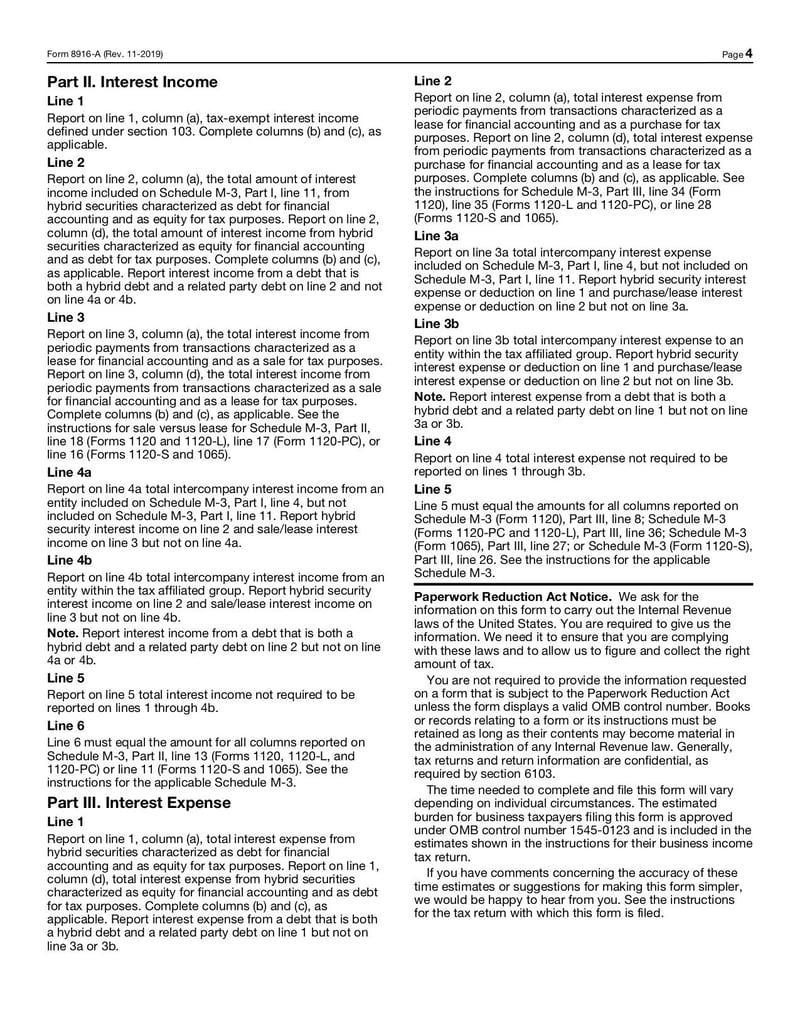 Large thumbnail of Form 8916-A - Nov 2019