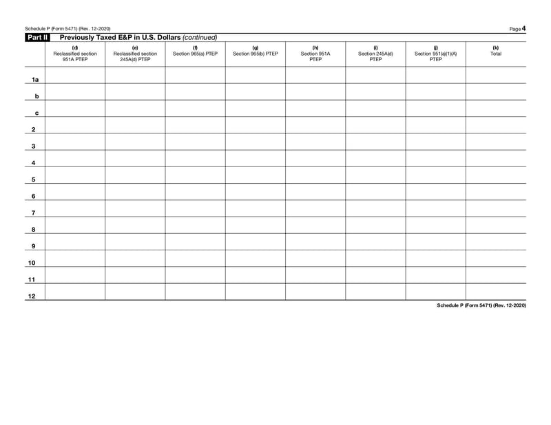 Large thumbnail of Schedule P (Form 5471) - Dec 2020