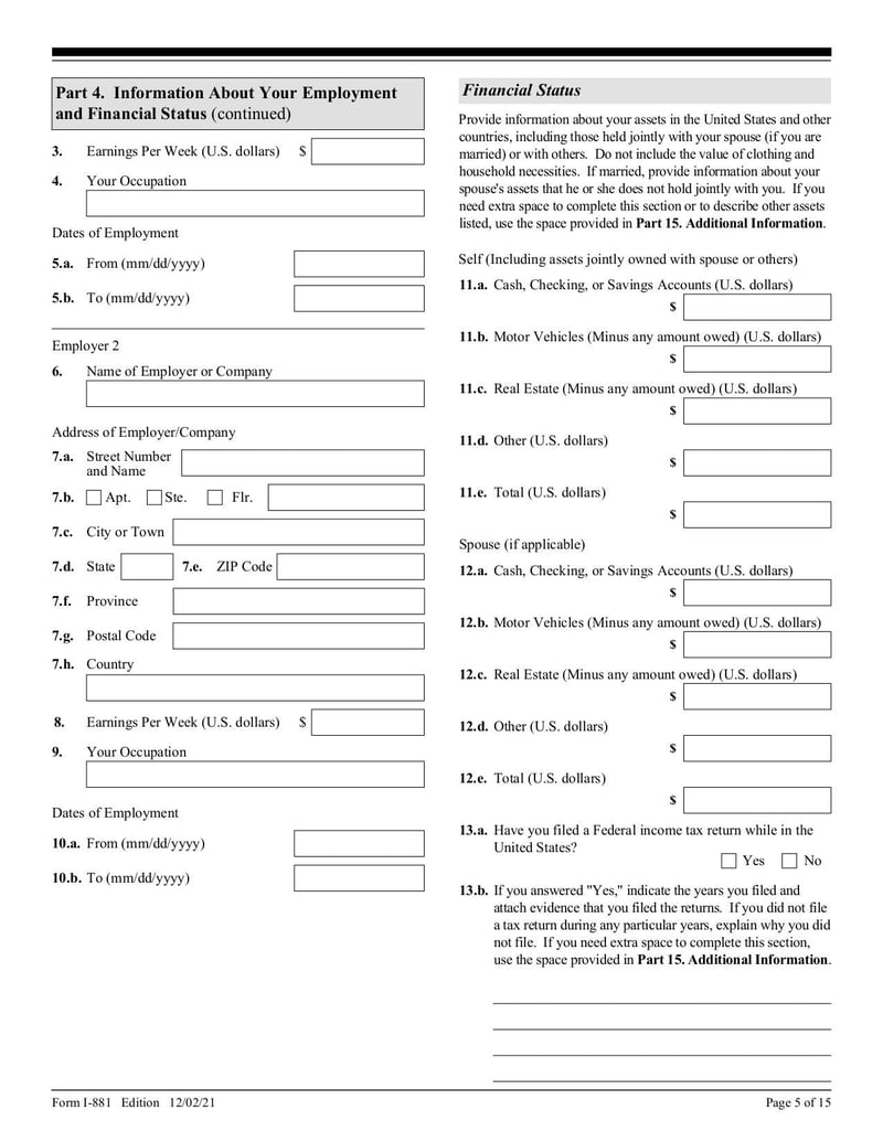 Large thumbnail of Form I-881 - Dec 2021