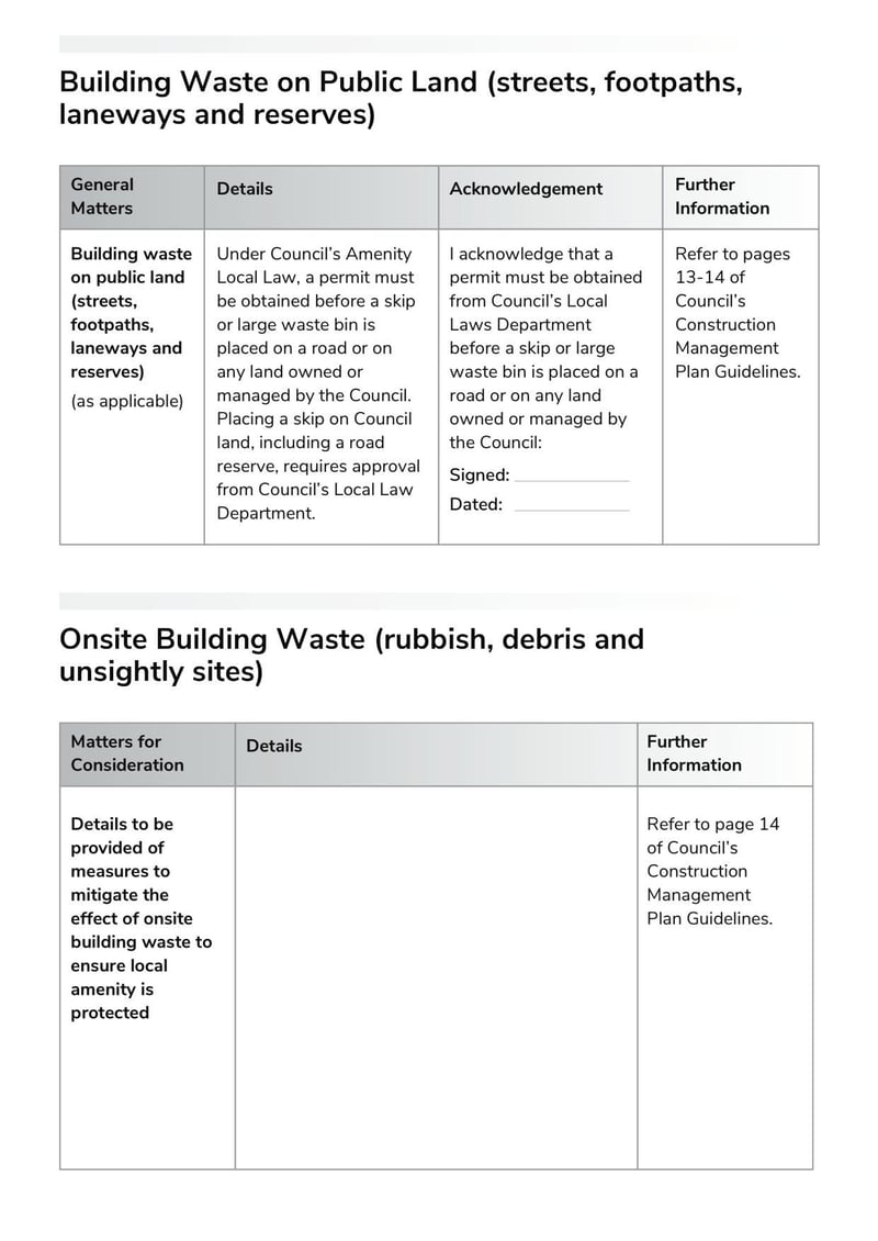 Large thumbnail of Construction Management Plan Template