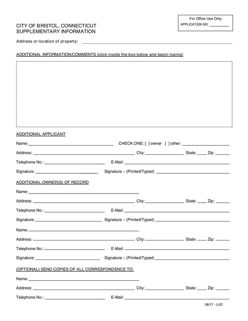 Large thumbnail of Revision to Site Plan Application Form - Mar 2019