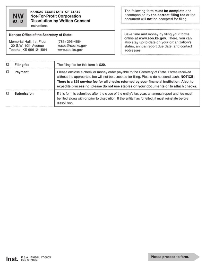 Large thumbnail of Not-For-Profit Corporation Dissolution by Written Consent - Jan 2021