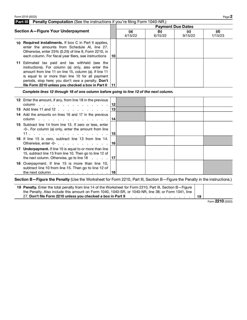 Large thumbnail of Form 2210 - Jan 2022