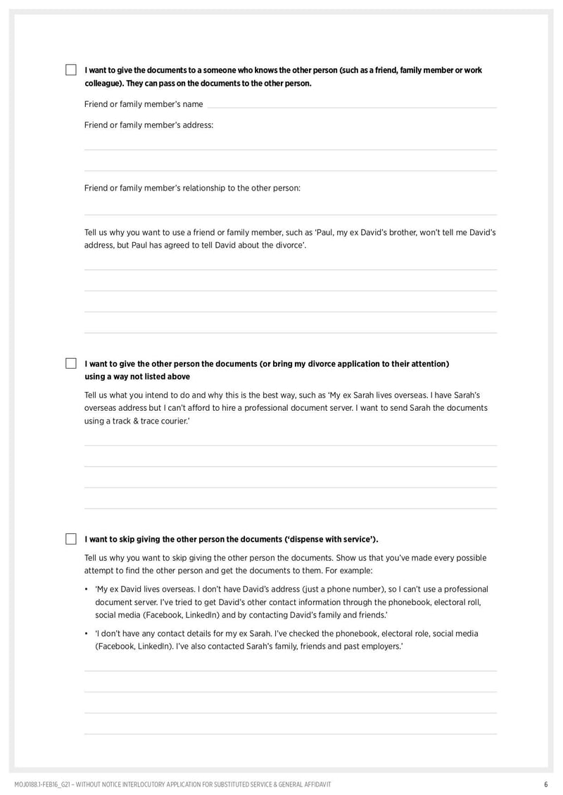 Large thumbnail of G21 Application for Substituted Service and General Affidavit - Oct 2018