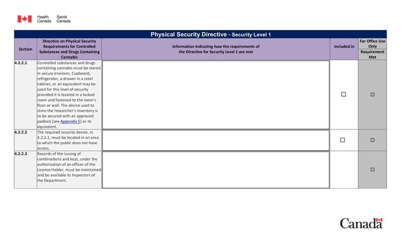 Large thumbnail of Physical Security Directive - Security Level 1 - Mar 2019