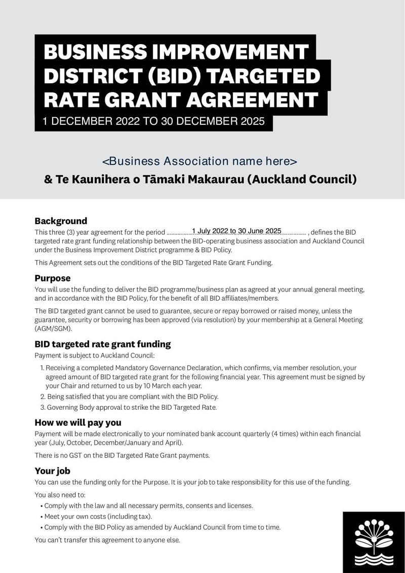 Large thumbnail of Appendix A Three-Year BID Targeted Rate Grant Agreement Template - Nov 2022