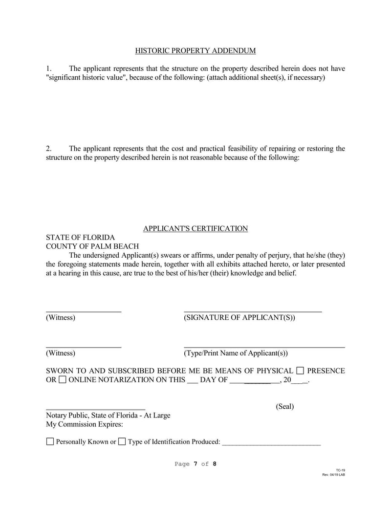 Large thumbnail of Form TC-19