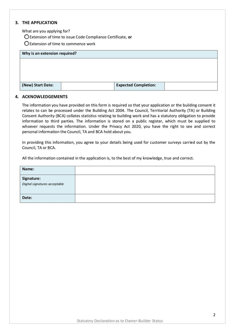 Large thumbnail of Extension of Time Application - Apr 2021