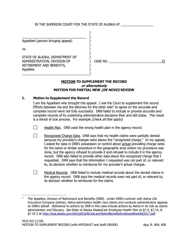 Form HCA-415 | Fill and sign online with Lumin