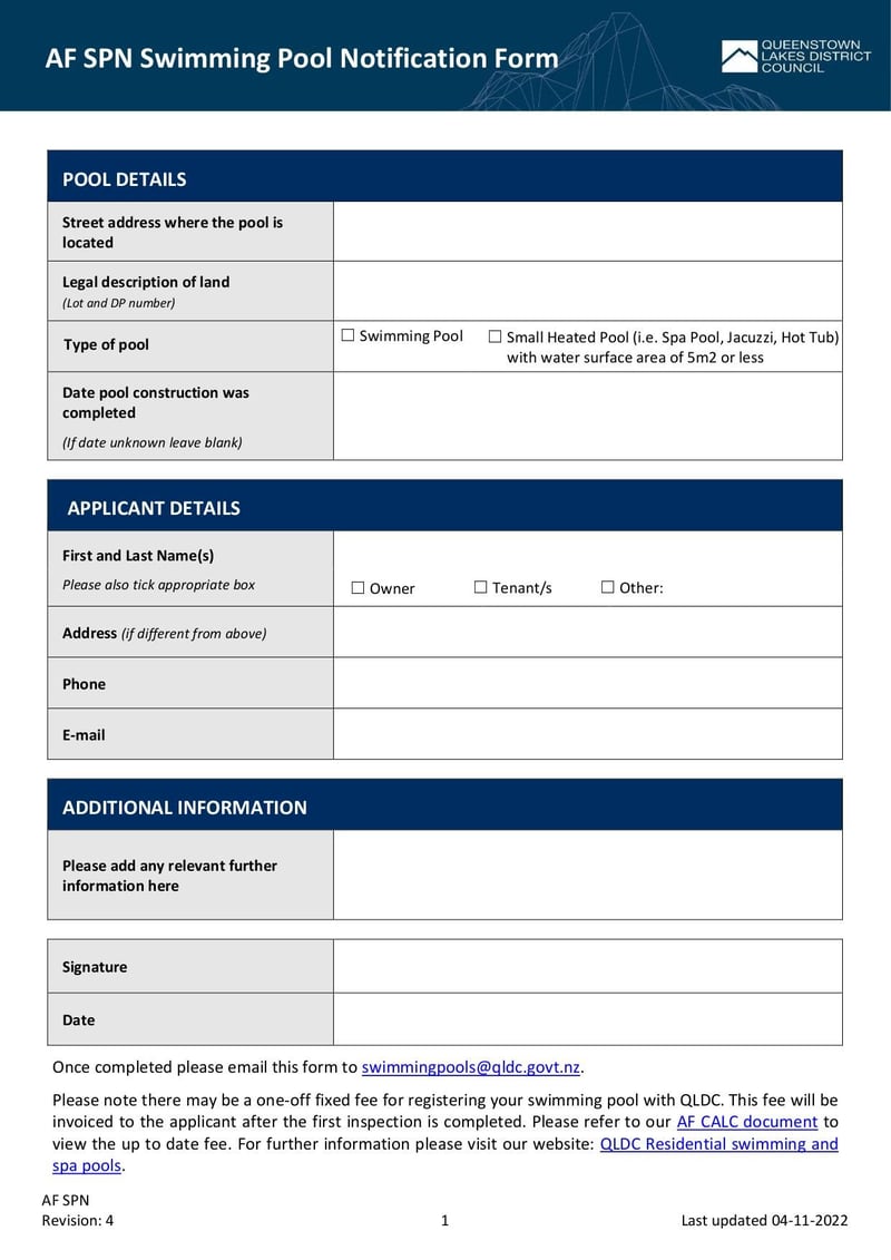 Large thumbnail of AF SPN Swimming Pool Notification Form - Nov 2022