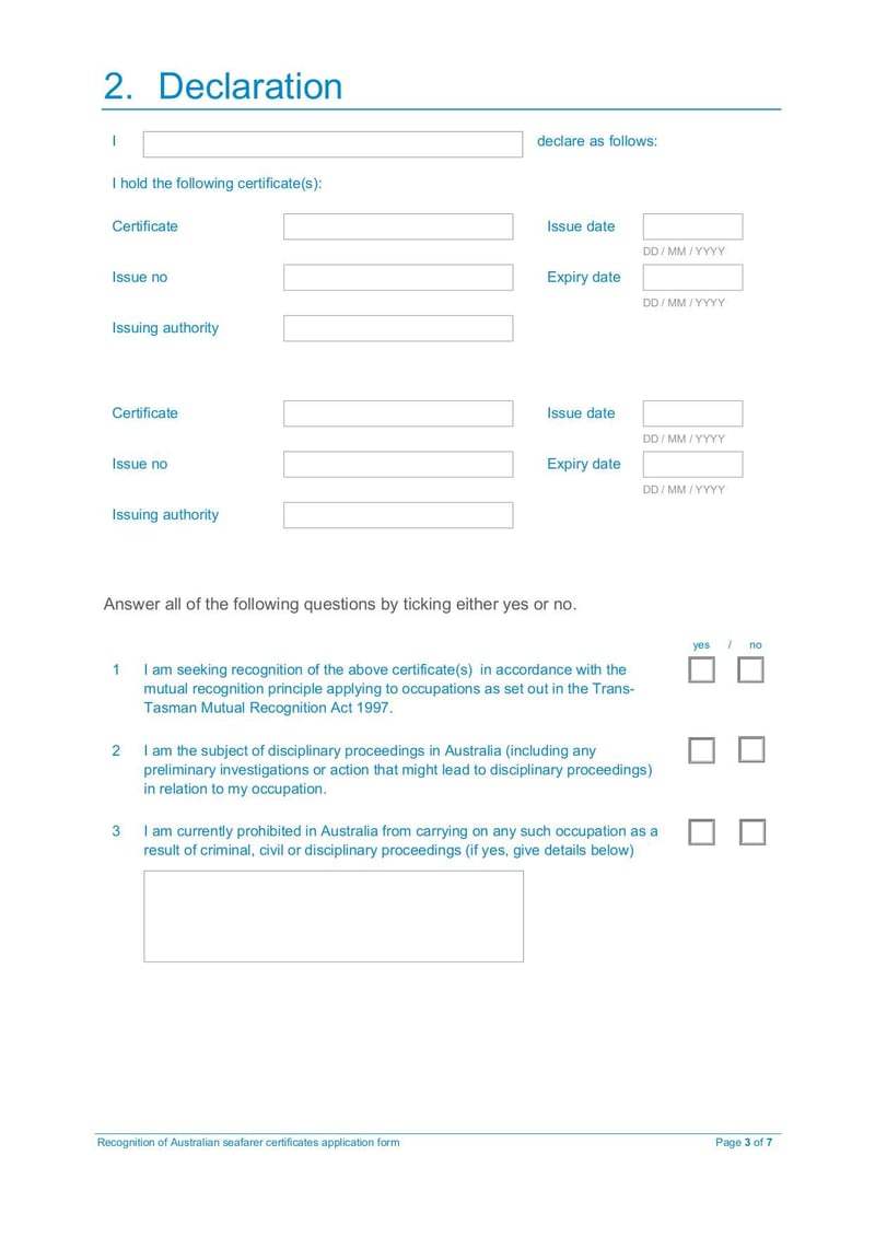 Large thumbnail of Recognition of Australian Certificates Application Form - Aug 2020