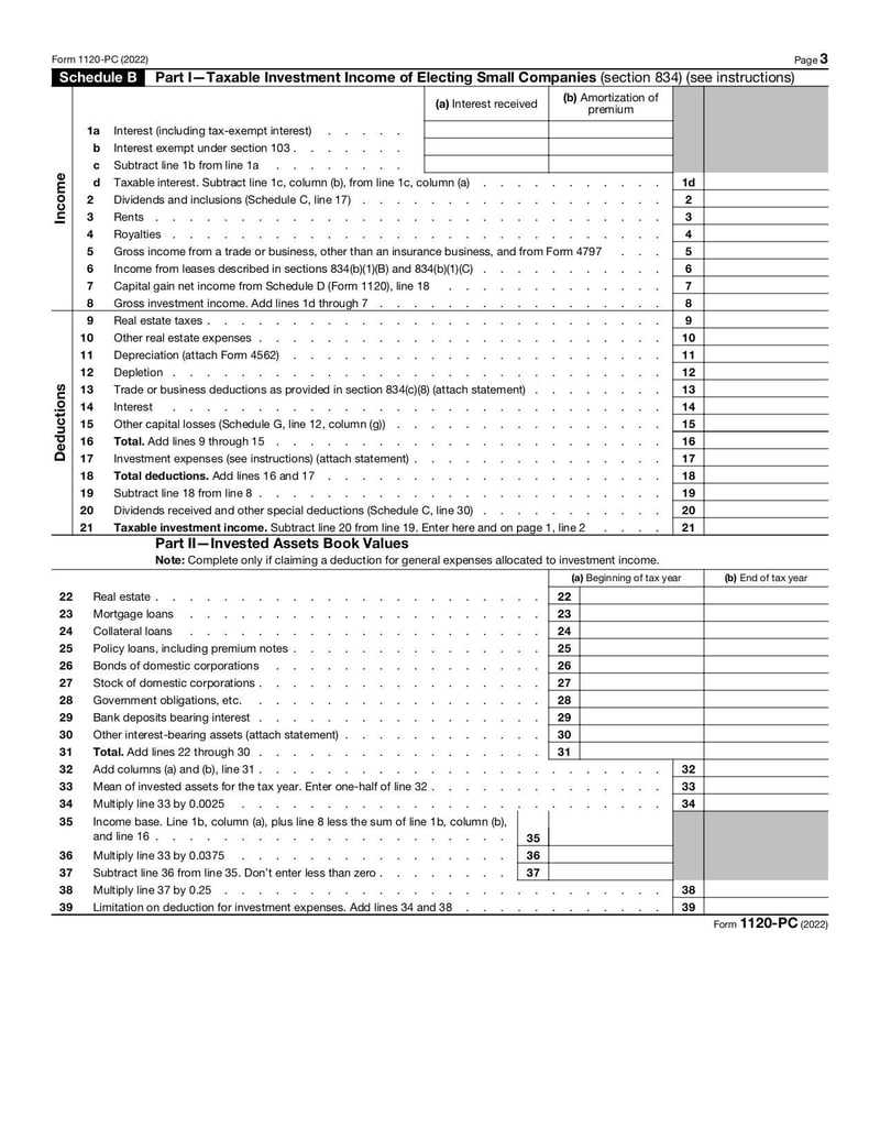 Large thumbnail of Form 1120-PC - Jan 2022