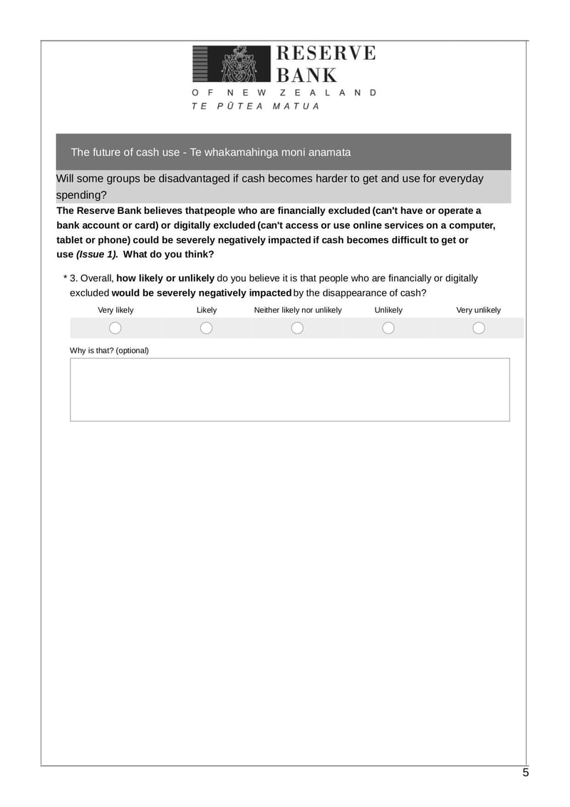 Large thumbnail of Future of Cash Feedback Form - Aug 2019