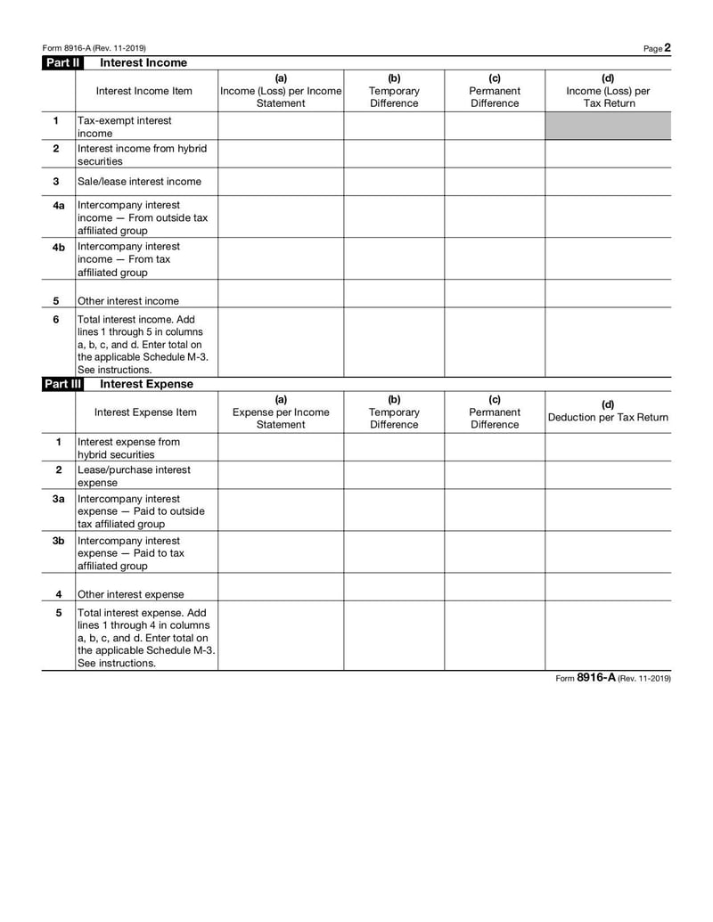 Large thumbnail of Form 8916-A - Nov 2019