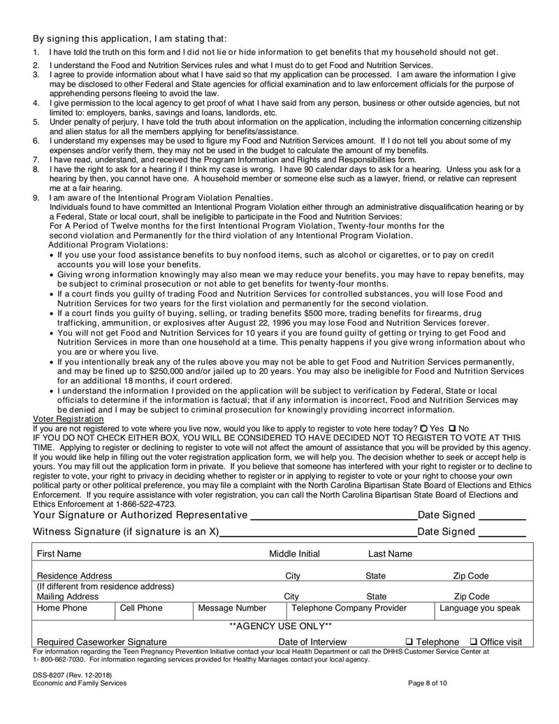 Large thumbnail of Form DSS-8207 - Jan 2019