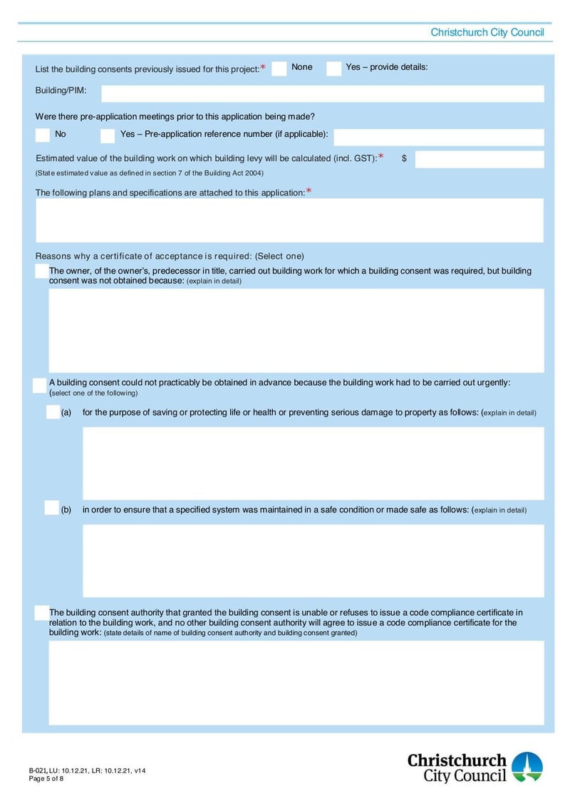 Large thumbnail of Application for Certificate of Acceptance - Dec 2021