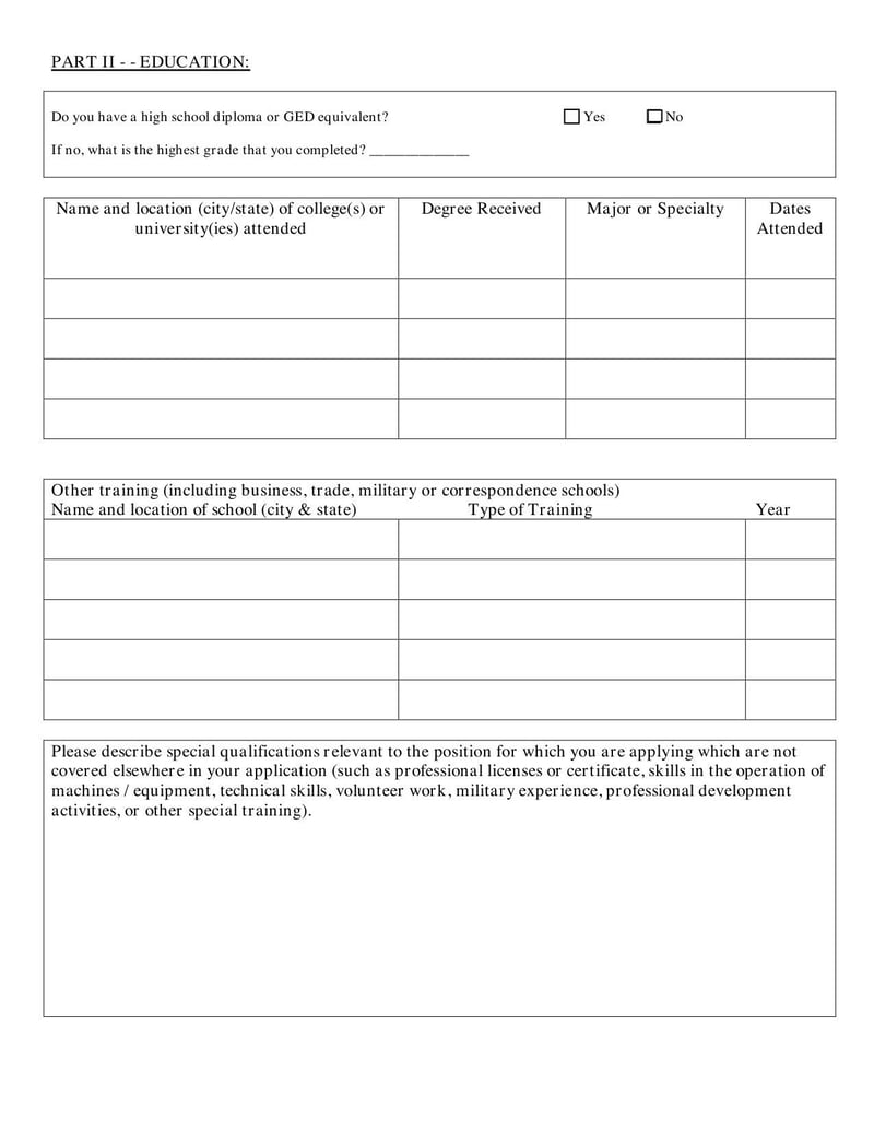 Large thumbnail of Application for Employment - Jul 2020