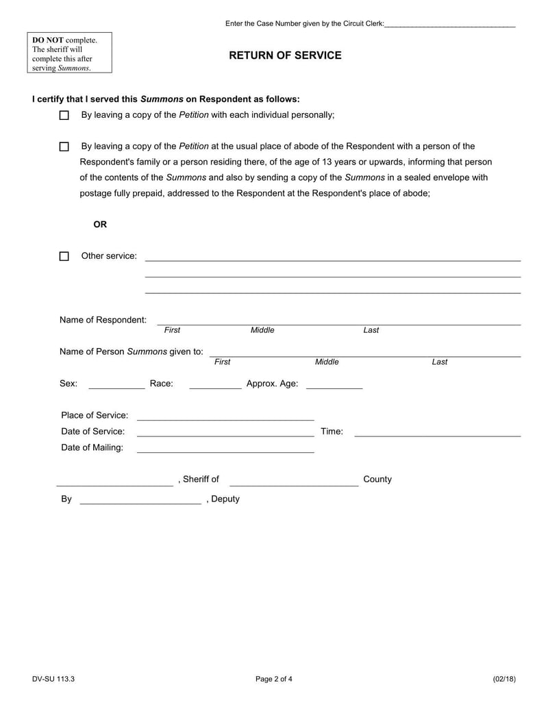 Large thumbnail of Form DV-SU 113.4