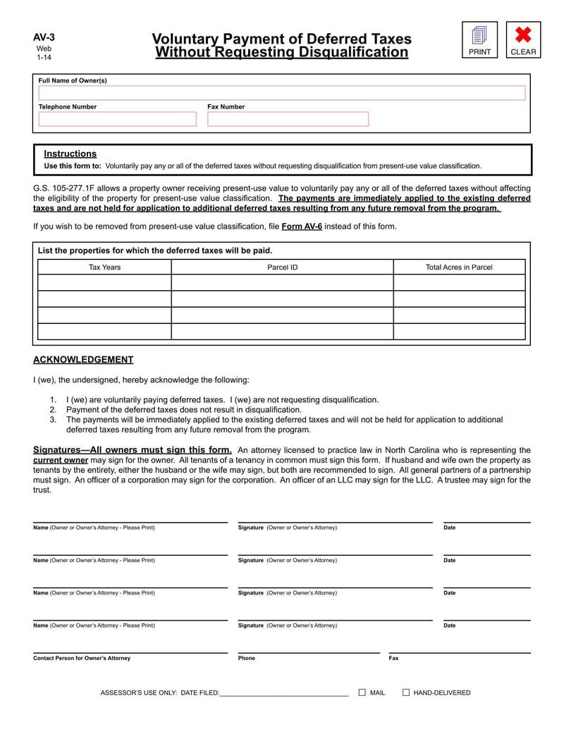 Large thumbnail of Form AV-3