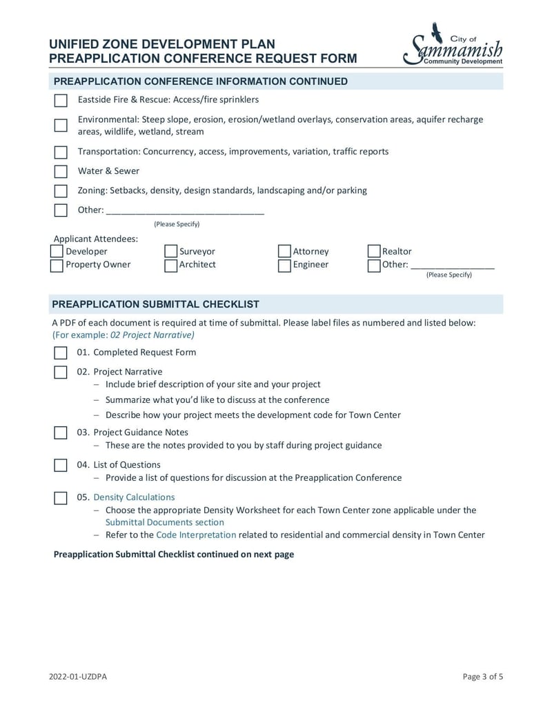 Large thumbnail of UZDP Preapplication Conference Request Form - May 2022