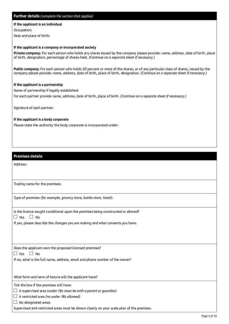 Large thumbnail of Application for Renewal and/or Variation of an Off-Licence - Sep 2021