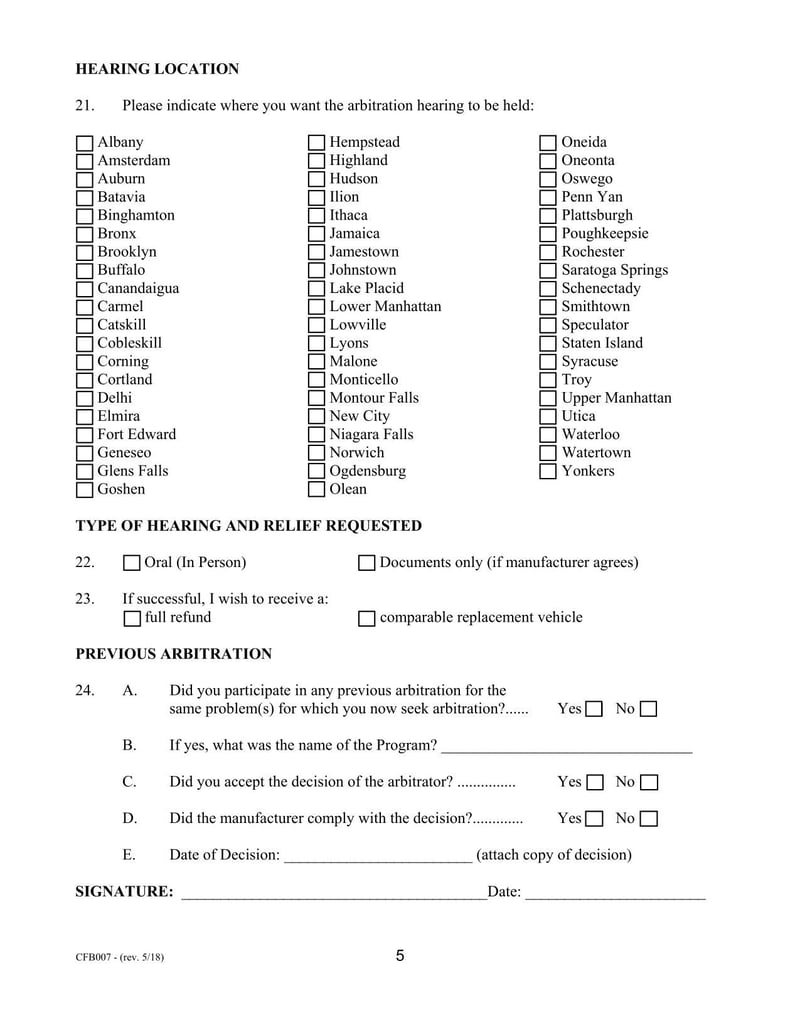 Large thumbnail of Form CFB007 (2018)