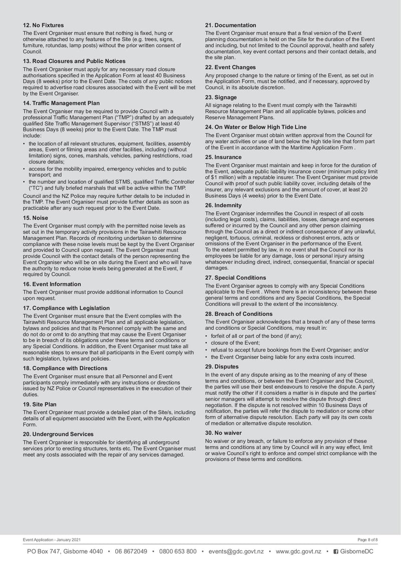 Large thumbnail of Application to Hold an Event - Jan 2021