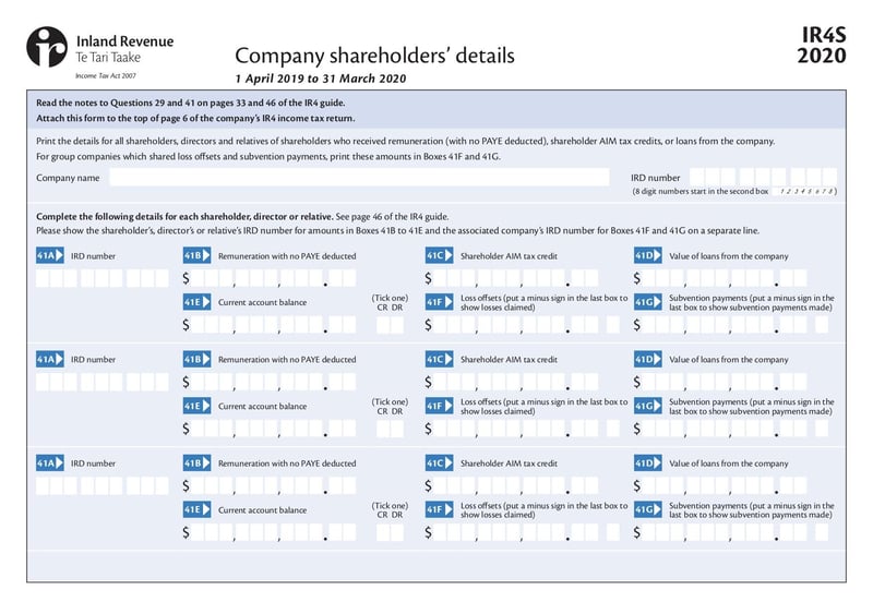 Large thumbnail of Form IR4S - Jan 2020