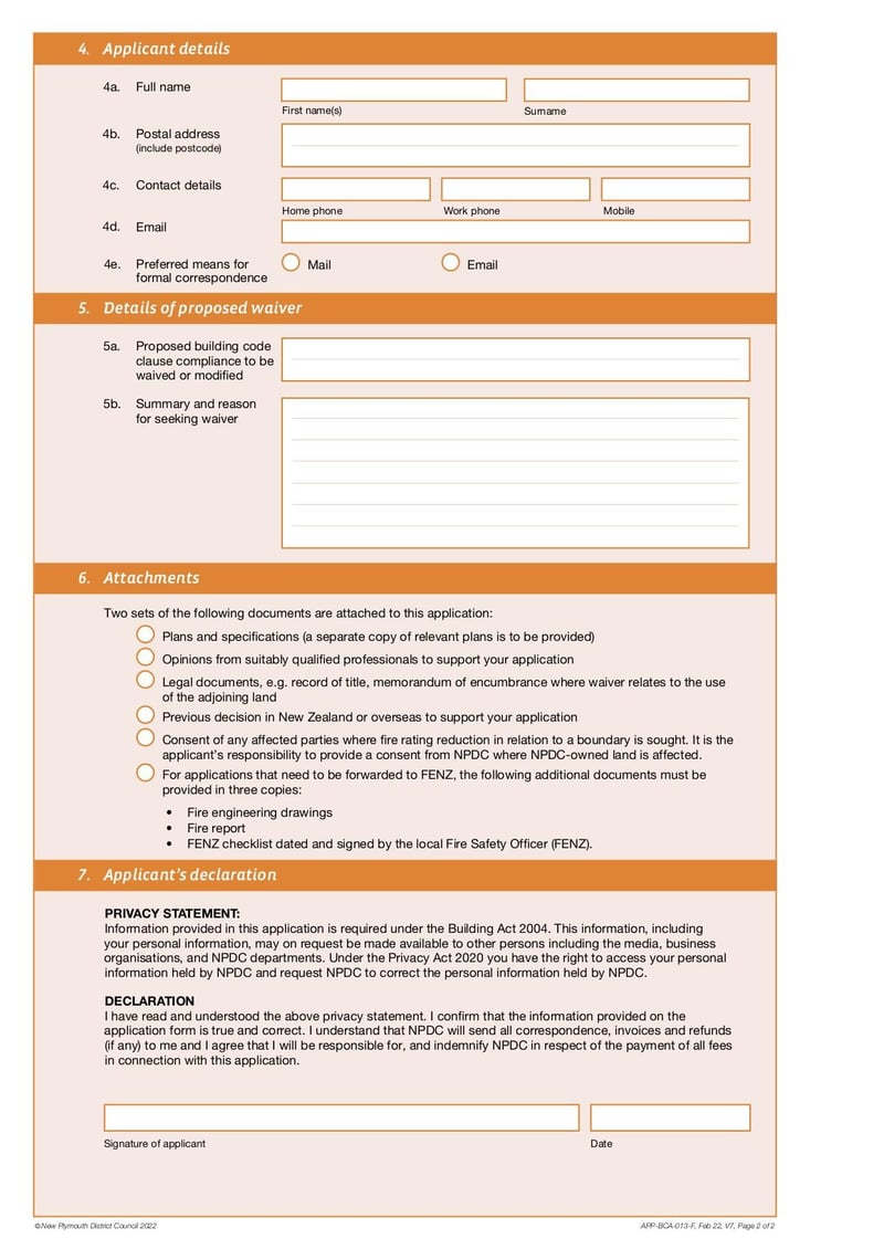Large thumbnail of Application for Waiver or Modification - Feb 2022