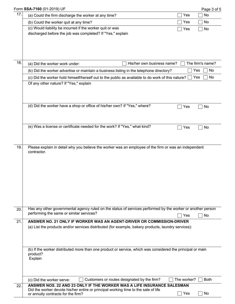 Large thumbnail of Form SSA-7160